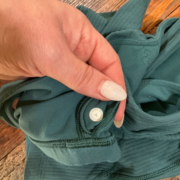 Lululemon Align Ribbed Green Jasper Crop Tank Top Size 4 - Picture 3 of 8